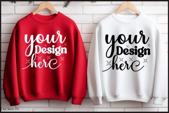 Christmas 18000 Sweatshirt Mockup: Graphics for Product Mockups