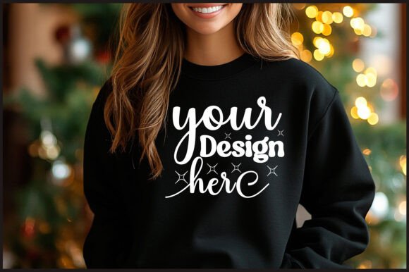 Christmas Gildan Sweatshirt Mockup 20: Graphics & Product Mockups
