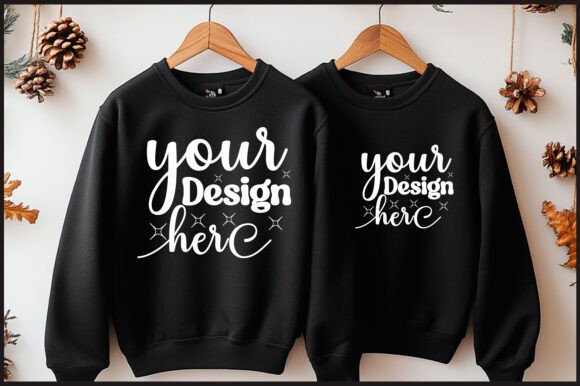 Christmas Hanger Sweatshirt Mockup 12: Graphics for Product Mockups