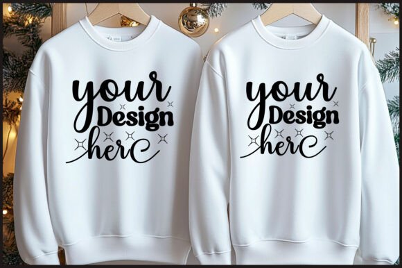 Christmas Hanger Sweatshirt Mockup 130 Graphics Review