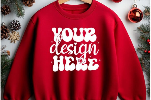 Christmas Hanger Sweatshirt Mockup 36: Graphics for Product Mockups