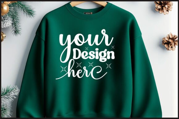 Christmas Hanger Sweatshirt Mockup 47: Graphics & Product Mockups