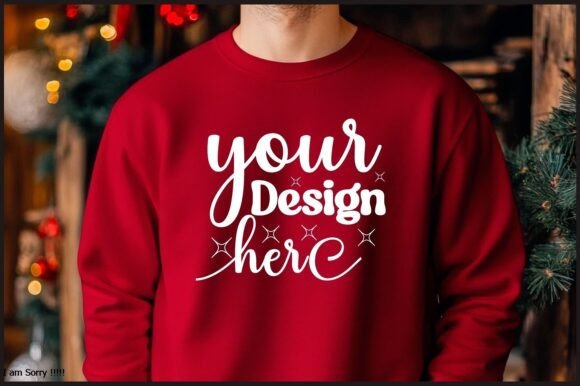Christmas Men Sweatshirt Mockup 106 Graphics & Product Mockups Review