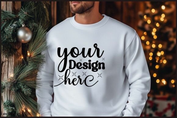 Christmas Men Sweatshirt Mockup 121: Graphics for Product Mockups