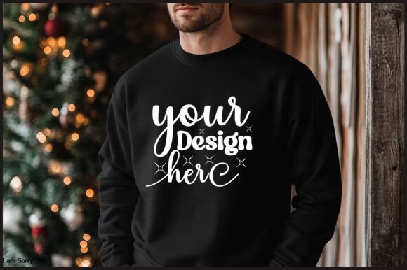 Christmas Men Sweatshirt Mockup 2: Graphics for Product Mockups