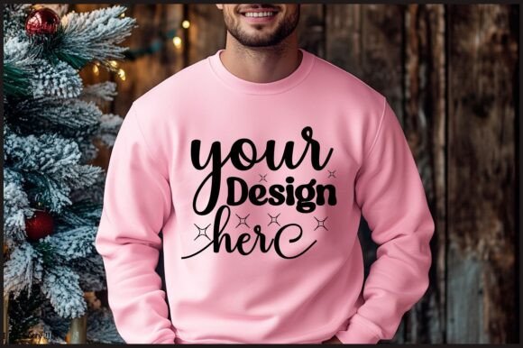 Christmas Men Sweatshirt Mockup 94: Graphics for Product Mockups