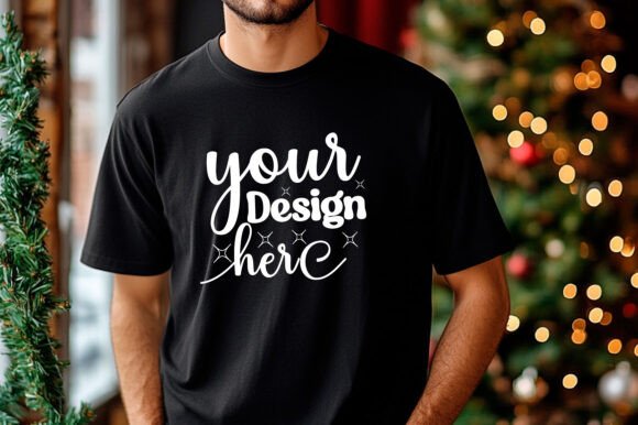 Christmas Sweatshirt Men Mockup 31: Graphics & Product Mockups
