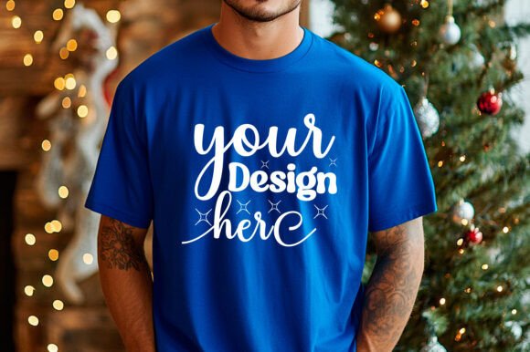 Christmas Sweatshirt Men Mockup 35: Graphics for Product Mockups
