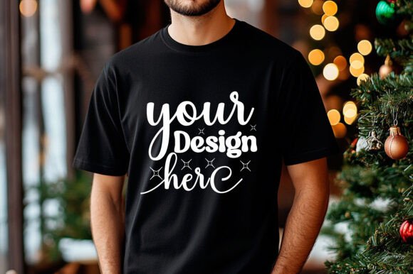 Christmas Sweatshirt Men Mockup 4 Graphics & Product Mockups