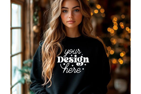 Christmas Sweatshirt Mockup 5: Graphics for Product Mockups