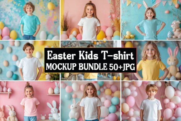 Easter Kids T-shirt Mockup Bundle 04 Review