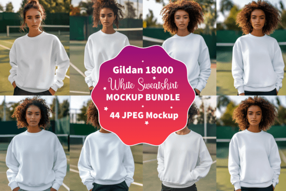 Gildan 18000 Mockup: Graphics & Product Mockups