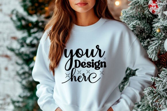 Gildan Christmas Sweatshirt Mockup 84: Graphics & Product Mockups