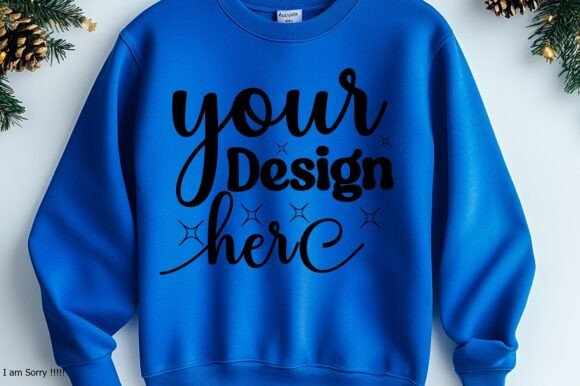 Happy New Year Sweatshirt Mockup 30 Graphics