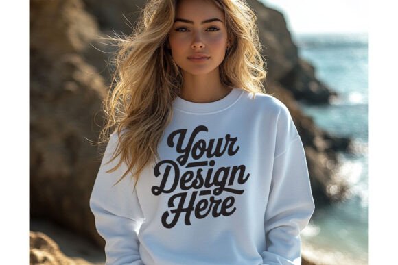 Review: Gildan 18000 White T-Shirt Mockup 31