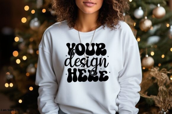 Reviewing Gildan Christmas Sweatshirt Mockup 64