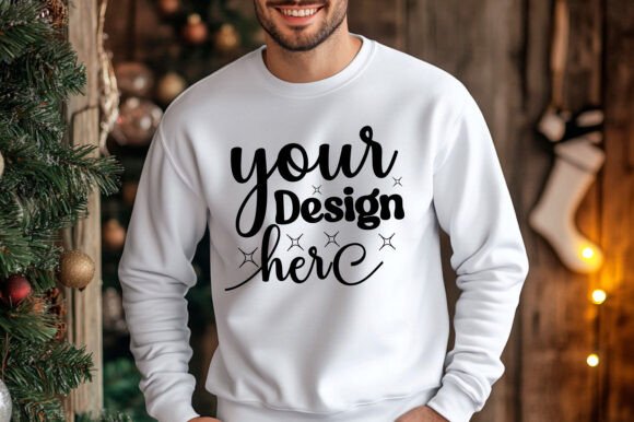 Reviewing Graphics & Product Mockups: Men's Sweatshirt