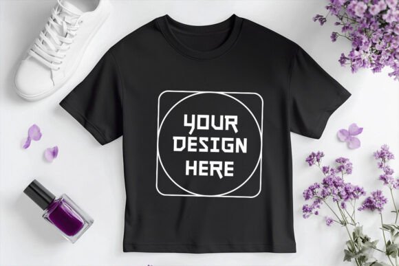 Spring T-shirt Mockup: Essential Graphics for Product Mockups