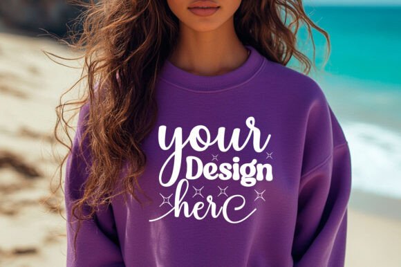 Summer Women Sweatshirt Mockup 23: Graphics & Product Mockups