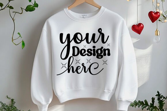 Valentine Day Sweatshirt Mockup 134: Graphics for Product Mockups